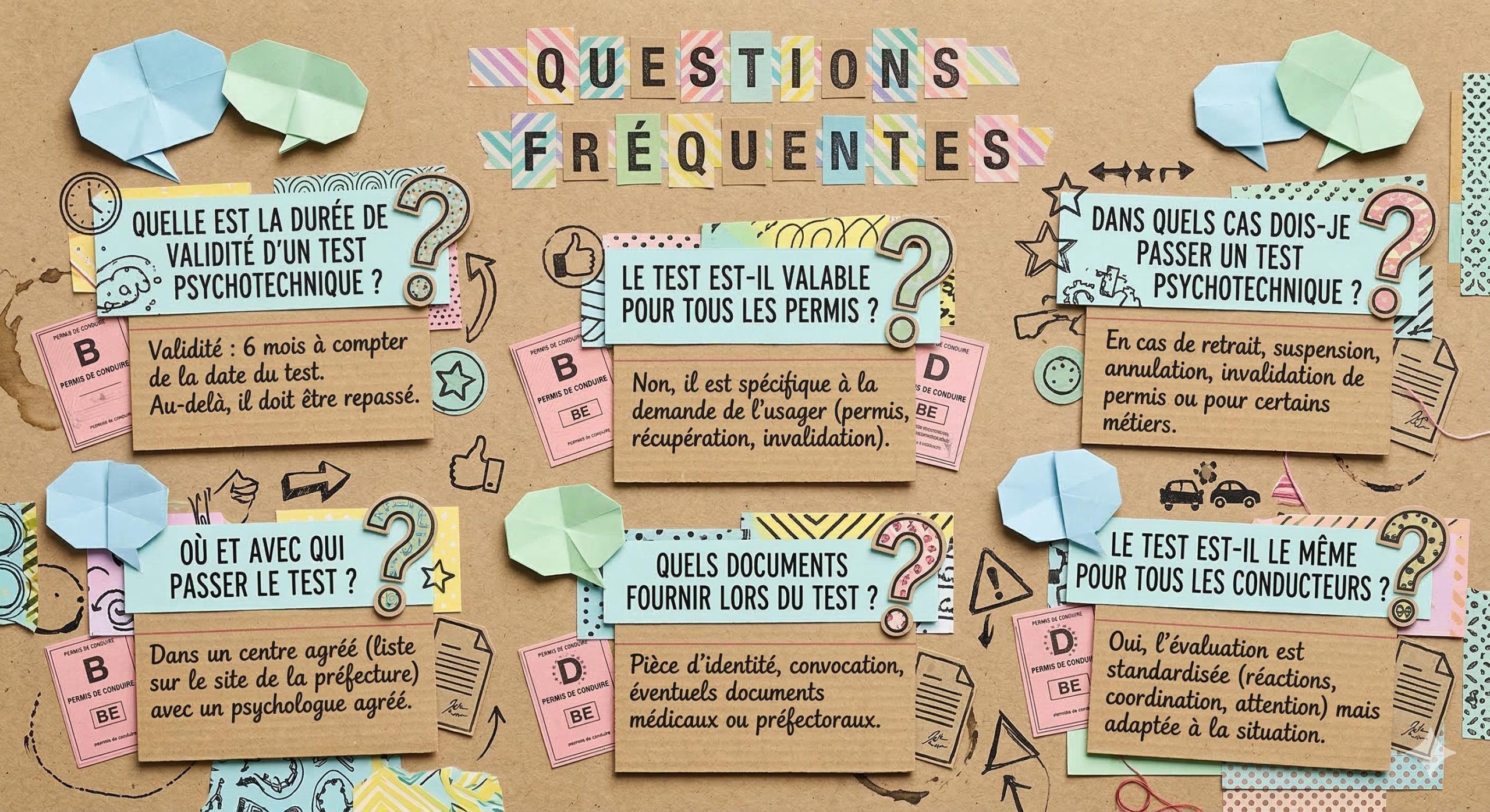 FAQ validité test psychotechnique